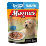 Sachê Magnus Cães Filhotes Sabor Frango Ao Molho 85g