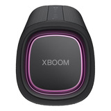 Bocina LG Xg7qgr Portatil Bluetooth A Prueba De Agua Color Negro