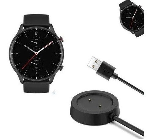 Cabo Carregador Relógio Xiaomi Amazfit Gtr 42, 47mm E Gts Cor Preto