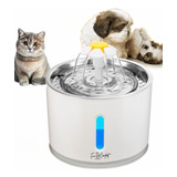 Bebedouro Pet Gatos Fonte Água 2,4 Litros Filtro Automático