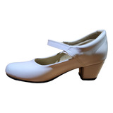 Zapatos Blancos De Jarana Yucateca (tallas 22-26)