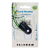 Lector De Memoria Pendrive Usb 32 En 1 Card Reader