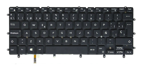 Teclado Para Dell 13-7000 7347 7348 7352 7353 7359 Lum Esp