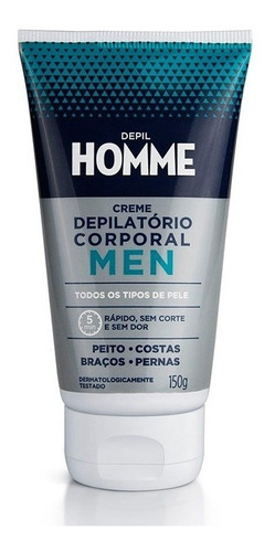 Creme Corporal Depilatório Masculino 150g - Depil Bella