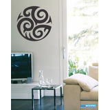 Adesivo Decorativo De Parede Mandala Tribal Metade