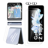 4 Mica Hydrogel Para Samsung Galaxy Z Flip 5+protector Lente