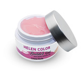 Gel Sólido Led Uv Unha Helen Color Builder, Cristal Nude 15g