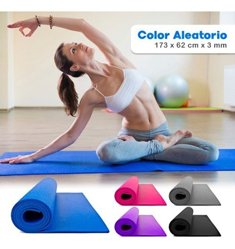 Tapete Yoga Mat Ejercicio Colchoneta Gimnasio Pilates Estera