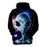 Blusa De Moletom Alien, Et, Extraterrestre, Psicodelica 3d