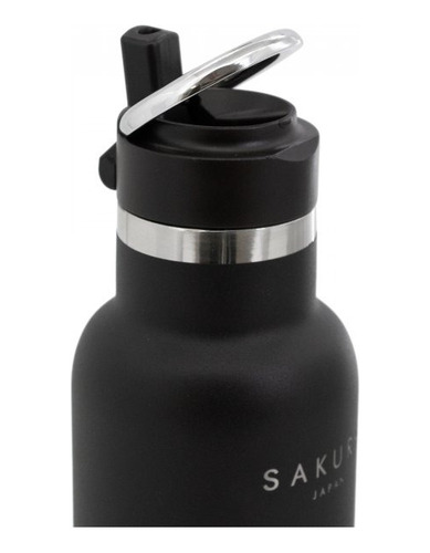 Botella Termica Acero Inoxidable Sakura 750ml Negra