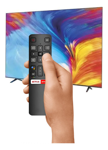 Controle Remoto Tcl Tv Smart Rc802v 55p8m Netflix Globoplay