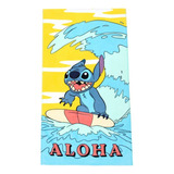 Toalla De Playa Stitch Aloha Para Niñas Niños 69 X 137cm *sk