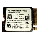 Ssd Wd Western Digital Sn740 1tb M.2 2230 Nvme Pcie Gen4 X4