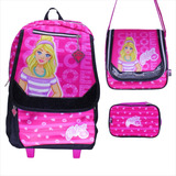 Kit Escolar Infantil Chloe Mochila Lancheira Estojo