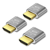 Wansurs [paquete De 3] Enchufe Simulado Hdmi 4k - Emulador D