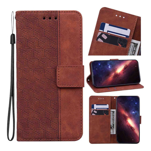 Funda Tipo Cartera Tipo Libro Para LG K51s, Piel Sintética P