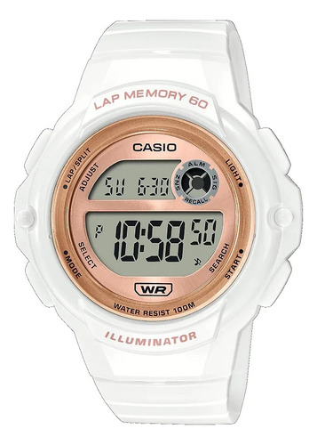 Reloj Casio Lws 1200h Mujer Memory 60 Alarma 100% Original
