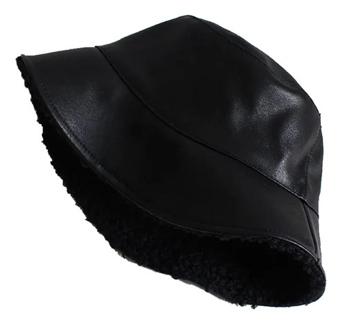 Sombrero Gorro Ecocuero Moda Mujer Invierno Con Chiporro