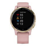 Smartwatch Garmin Vivoactive 4s 1.1  Caja 40mm De  Polímero Reforzado Con Fibra  Dust Rose, Malla  Dust Rose De  Silicona Y Bisel  Light Gold De  Acero Inoxidable