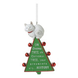 Adorno De Navidad De Resina Para Gato  Oh Christmas Tree 