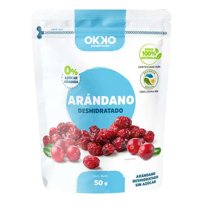 Arándano Deshidratado Sin Azucar Okko Super Foods De 50g | MercadoLibre