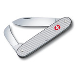 Cuchillo Plateado Alox De La Gama Pioneer De Victorinox, 2 Funciones, Color Plateado