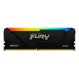 Memória Para Pc 32gb 3600mhz Ddr4 Kingston Fury Beast Rgb