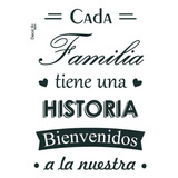 Wallstickers Vinilo Autoadhesivo Familia Frase 50x70