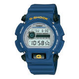 Reloj Casio Hombre Dw-9052-1v G-shock |watchito| Color Del Fondo Azul Color De La Correa Negro Color Del Bisel Negro