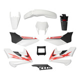 Kit Plasticos Completo Honda Xr250 Tornado 12 Pza Blanco Mtc