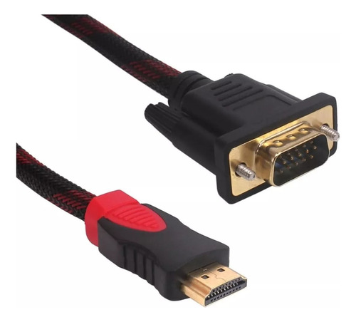 Cabo Hdmi Para Vga 1,8 Metros Macho Para Tvs Monitores