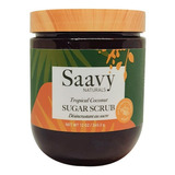 Saavy Naturals Tropical Coconut Sugar Scrub Exfoliante 320g Tipo De Piel Normal