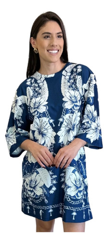 Vestido Tshirt Big Brilho Tropical Farm