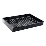 Asadera Fuente Enlozada Nº 4 C/rejilla 34x25cm Horno Jovifel Color Negro