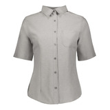 Camisa-blusa Dama  Con Silueta Uniforme Manga Corta