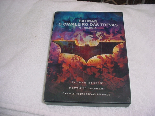 Box Dvd Original Trilogia Batman Capa 3d - Completo - Usado