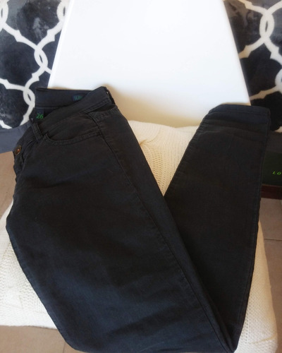 Limpia De Closet - Jeans Benetton Seminuevos Slim Negro S