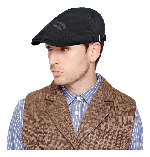 Boina Con Visera Plana Masculino Clasico Hombre Elegante 