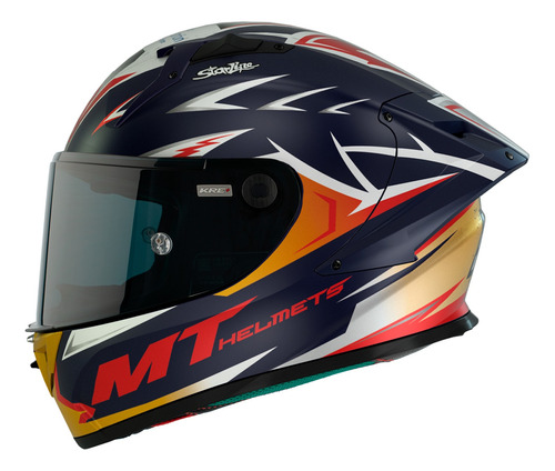 Casco Integral De Carbono Mt Kre Acosta Ff103 A37 Mate