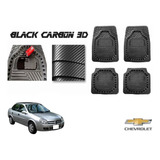 Tapetes Premium Black Carbon 3d Chevy Monza C2 2004 A 2008