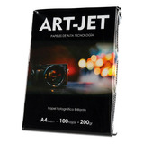 Papel Fotografía Glossy Art-jet 200 Gramos - Pack 100 Hojas