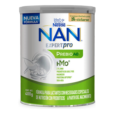 NAN Expert Pro Prebio AE Fórmula Para Lactantes Con Probióticos, A Partir del Nacimiento Lata de 400 g | MercadoLibre