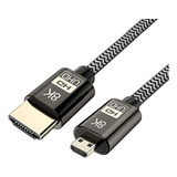 Cablecc Micro Hdmi A Hdmi 2.1 Ultra-hd Uhd 8k 60 Hz 4k 120 H