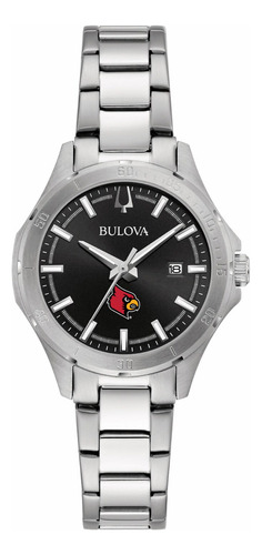 Reloj Bulova  Para Mujer Análogo De Cuarzo Esfera Negra Y