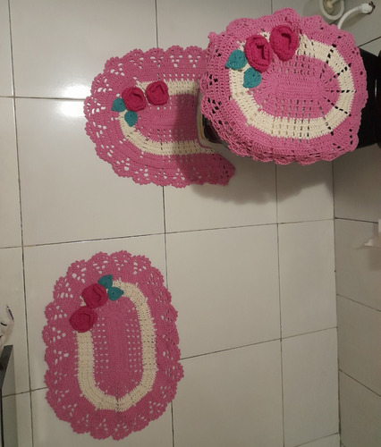 Jogo De Banheiro Em Crochê 