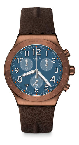 Reloj Pulsera Swatch Irony Vintage Back To Copper, Para Hombre Color
