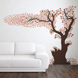 Vinilo Decorativo Autoadhesivo - Arbol Otoño Hojas 200x220