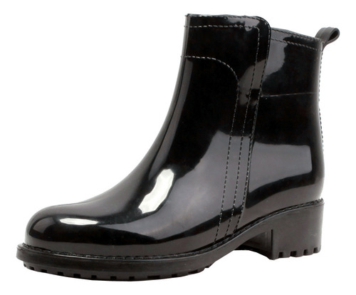 Botas De Lluvia Brillantes De Moda Corta