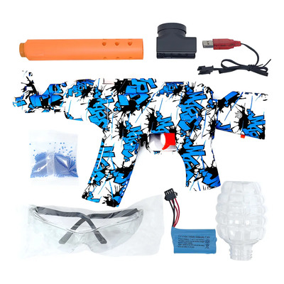 Brinquedo Arminha Ak47 Bolinhas De Gel Elétrica Automática Azul | MercadoLivre
