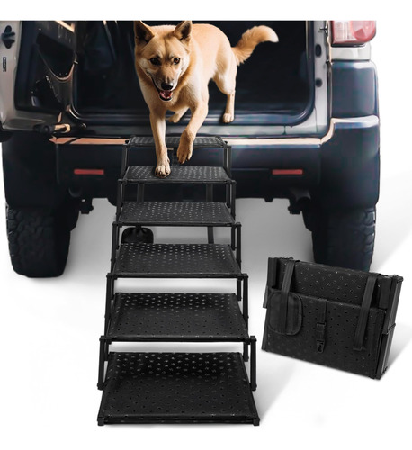 Escalera De Auto Para Perro Portatil (6 Escalones) 